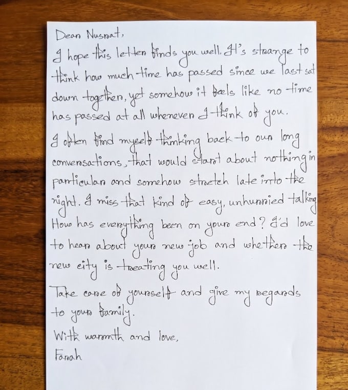 provide neat and professional handwriting services