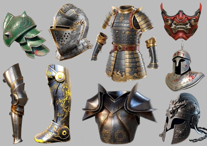 custom cosplay props, 3d helmet, armor, wearable anime props stl for 3d printing