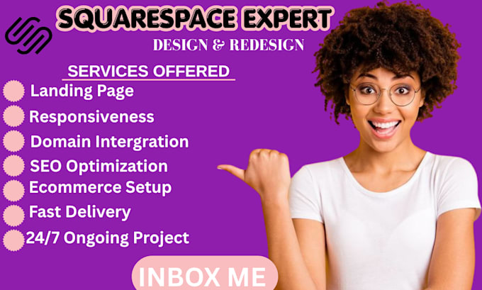 squarespace, website design, landing page, website development, squarespace web