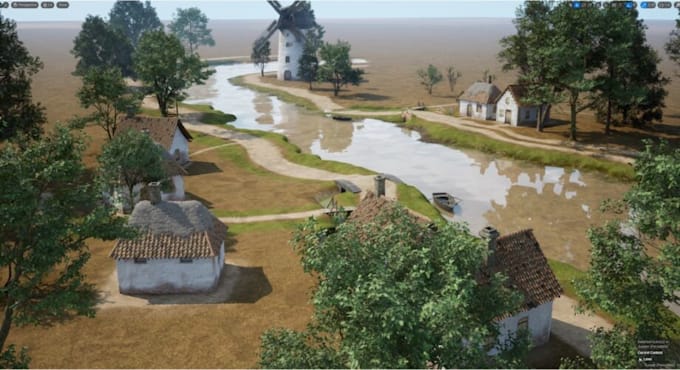 design 3d game environment  linear game levels terrain asset for unity and ue5