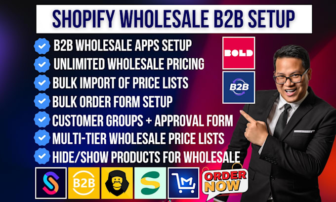 setup shopify wholesale b2b sparklayer ymq gorilla sami massy custom pricing bss