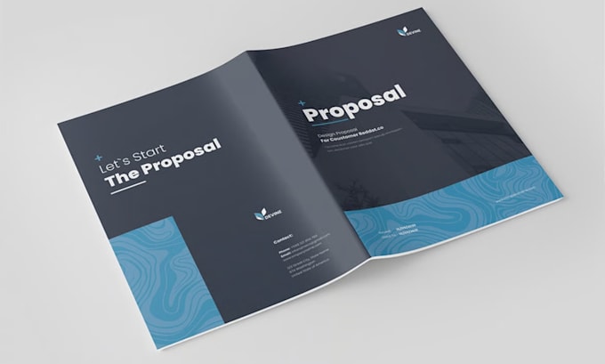 design project proposal template, case study booklet and business report