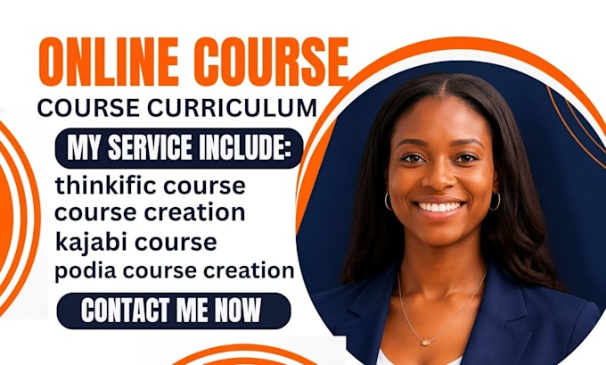 create elearning course content, curriculum for thinkific podia learnworld