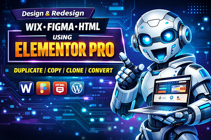 clone migrate copy duplicate wordpress wix html website using elementor pro
