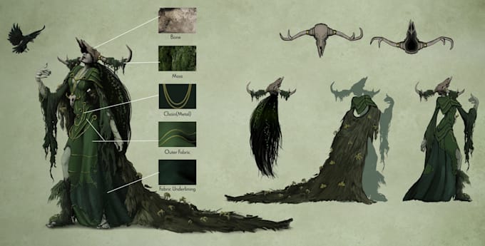 design character concept art for your video game