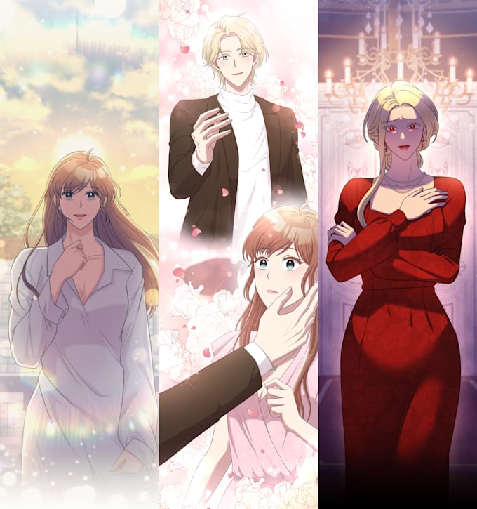 color romance webtoon, manhwa, manga, comic