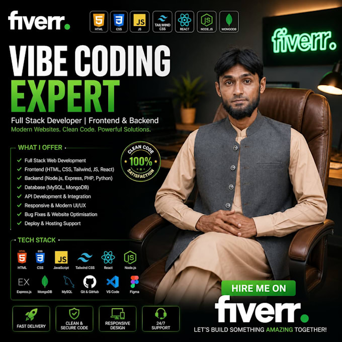 vibe code a custom full stack web app using ai in 24 hours