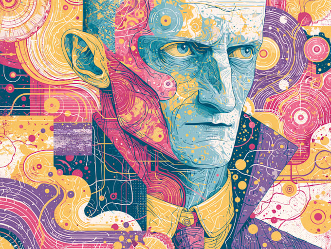 create amazing psychedelic , trippy , weed , alien design