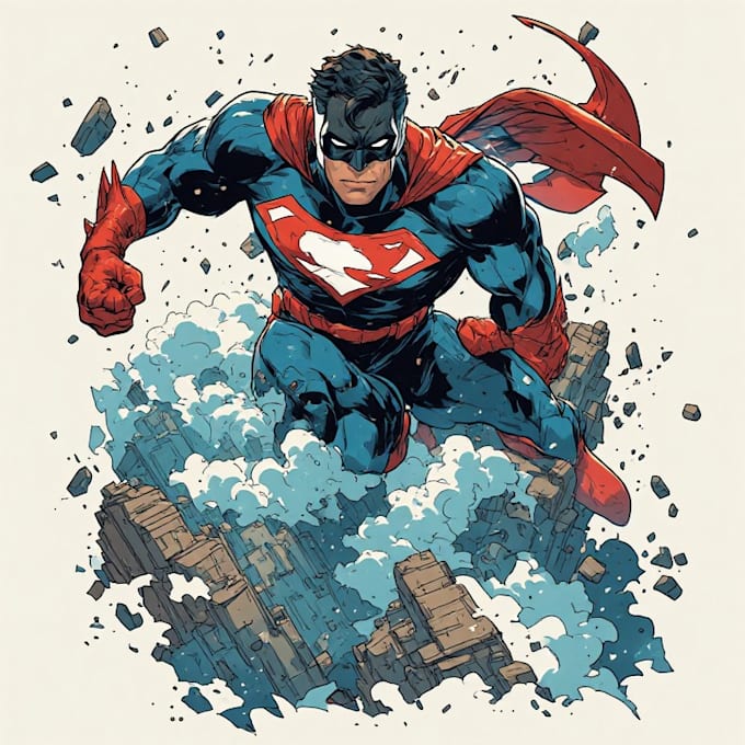 do a charcter design illustration your comic character