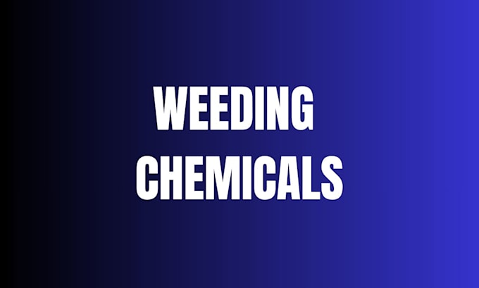 create do weeding chemicals materials products preparing chemicals