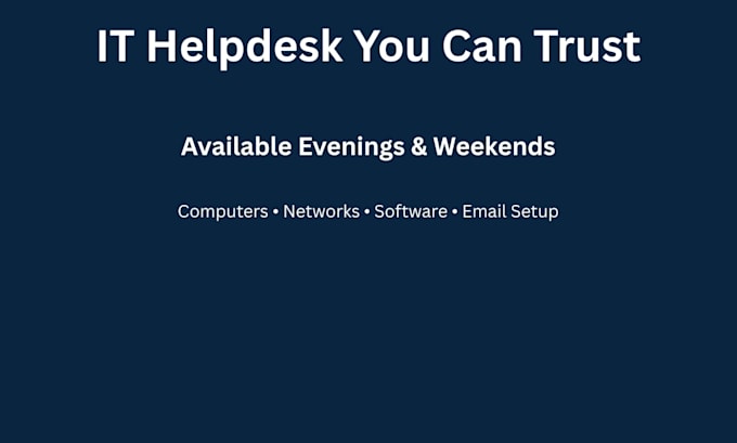 provide remote IT helpdesk and troubleshooting support
