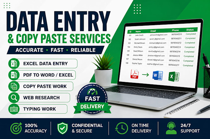 do fast data entry and copy typing