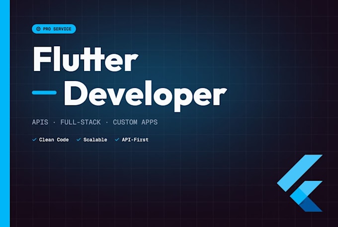 develop flutter mobile apps for android and ios