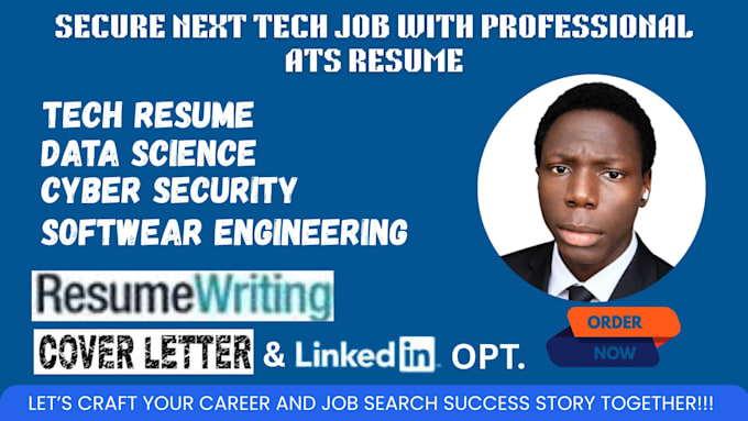 write a tech resume, engineering resume, cover letter and linkedin optimization