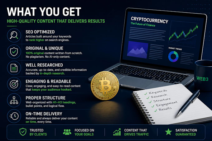write SEO crypto and blockchain articles
