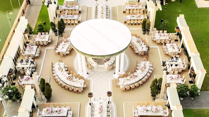 create your 3d event venue and banquet hall design and rendering