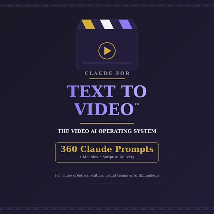 provide claude for text to video the video ai operating system