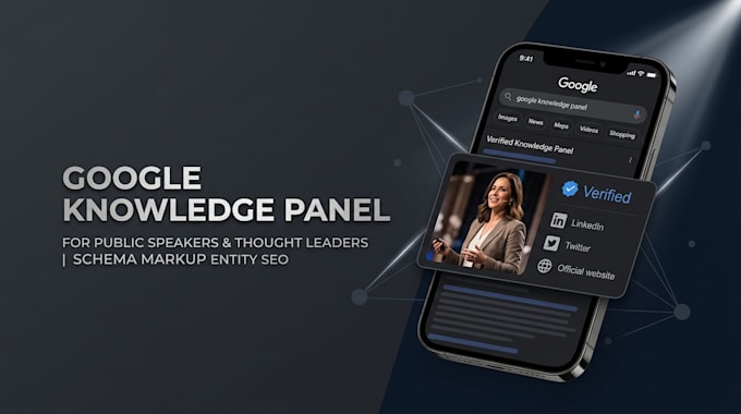 engineer a verified google knowledge panel for public speakers