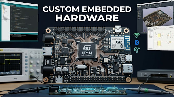 create custom embedded hardware, pcb and firmware solutions