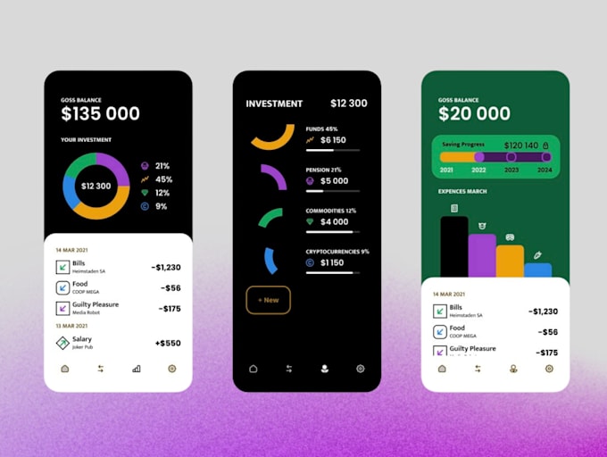 design professional mobile app UI design