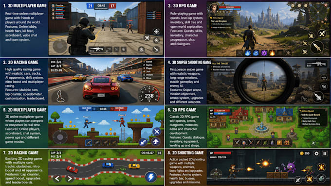 build unity mobile game, android game, ios game, unity developer, rpg game