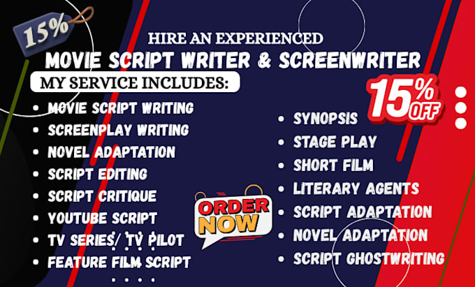 write movie script, screenwriting, screenplay, film script, movie script writing