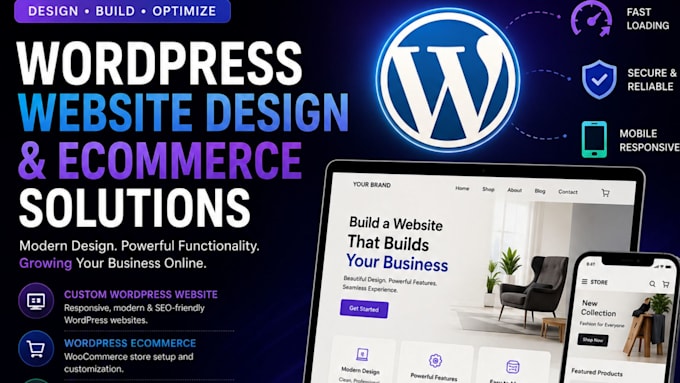 design wordpress website wordpress ecommerce cj dropshipping woocommerce website