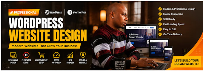 build a wordpress website with elementor