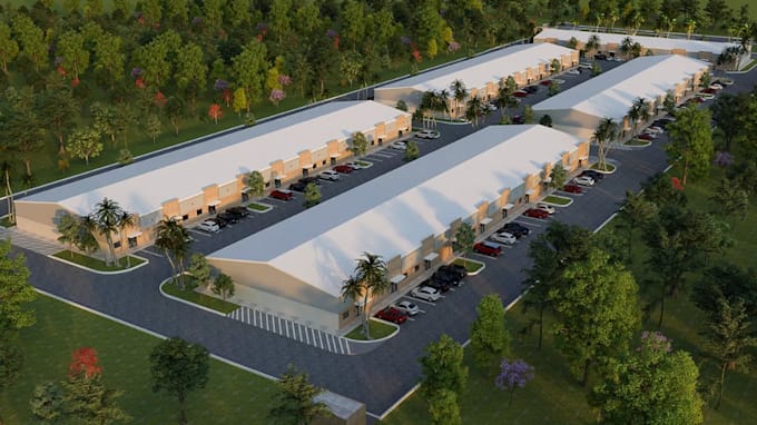 remodel 3d warehouse space design, factory layout, distribution center, facility