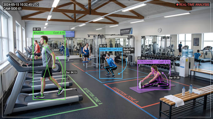 develop activity recognition, video behavior detection and recognition ai system