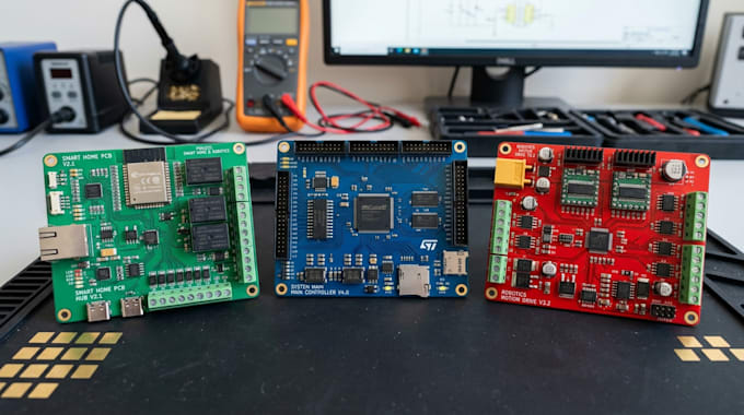 design professional smart home pcb, control board and robotics pcb