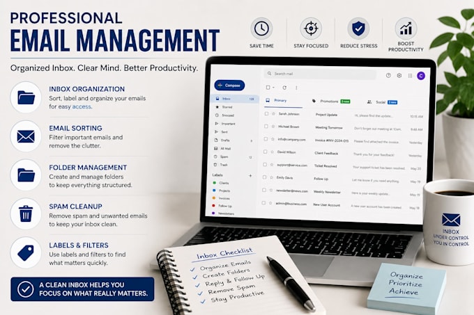 manage your email inbox and organize emails