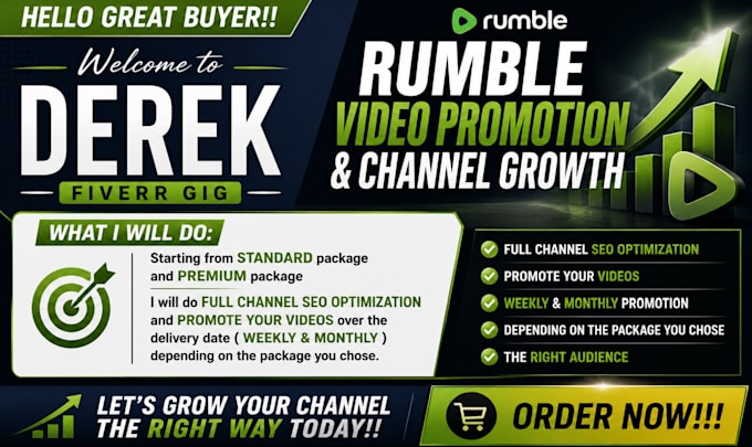 do organic rumble video promotion rumble channel promotion