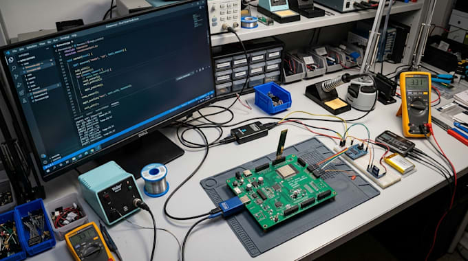 develop custom iot devices with pcb, firmware, and wireless connectivity