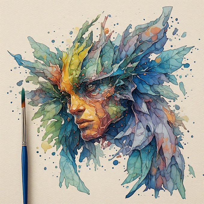 paint digital watercolour illustration