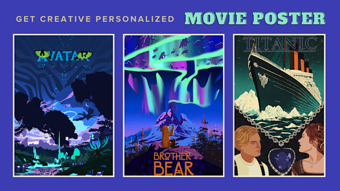 create a unique movie poster fanart personalizable