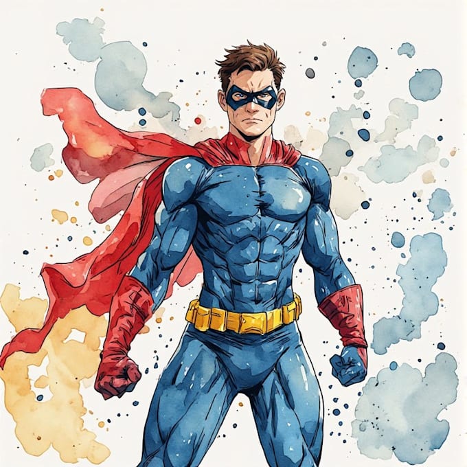 make amazing custom super hero portrait