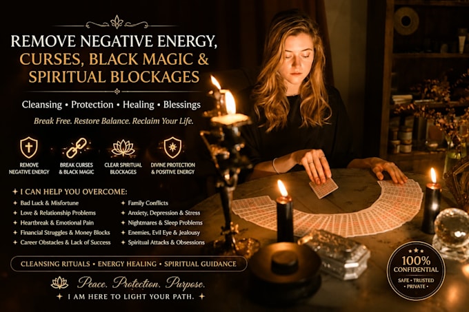 remove negative energy curses black magic and spiritual blockages