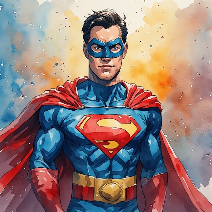 create amazing custom super hero portrait
