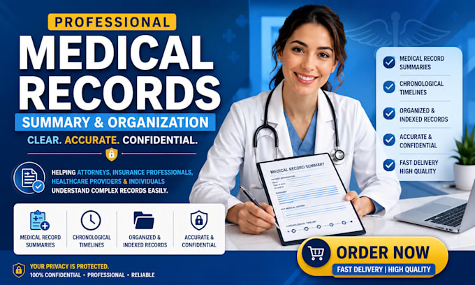 help you to summarize and organize medical records
