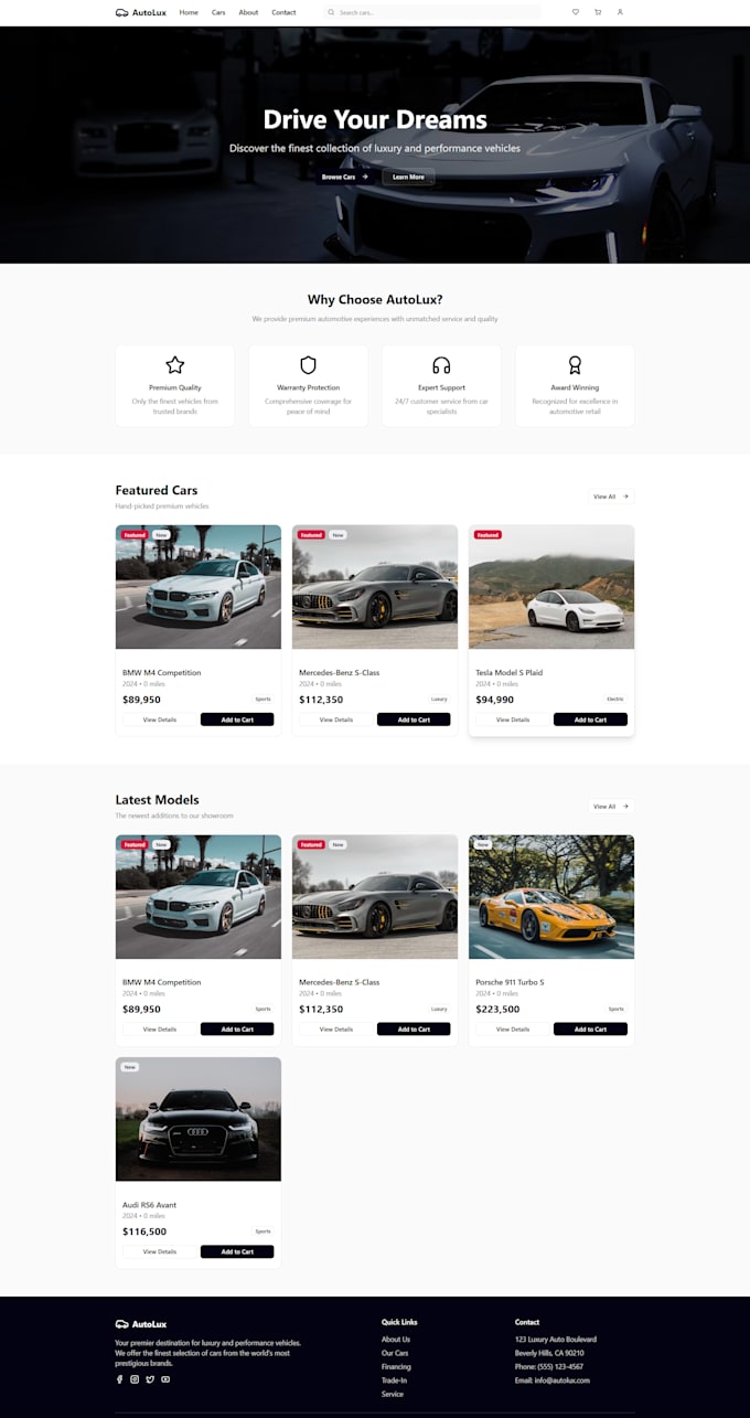design and develop a modern landing page that converts