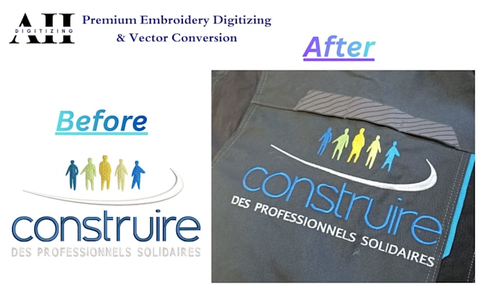 manually digitize your embroidery logo dst pes emb in 1 hour