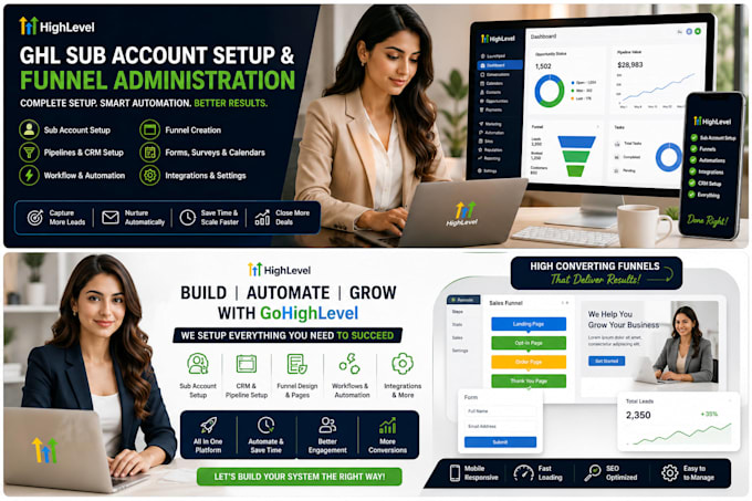 do ghl sub account setup and funnel administration