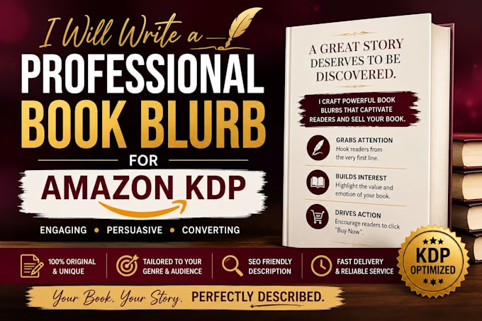write a professional book blurb for amazon KDP