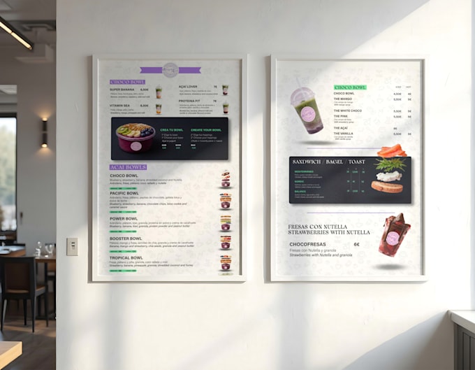 design restaurant menu, food menu, cafe menu