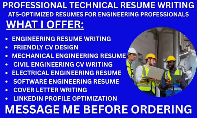 write engineering resume tech resume and linkedin optimization