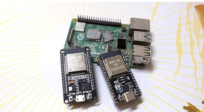 program raspberry pi, esp32, stm32, arduino, and jetson nano firmware