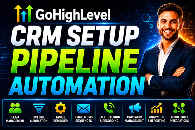 gohighlevel CRM setup pipeline automation