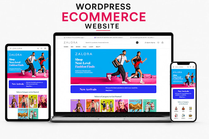 design professional wordpress ecommerce store