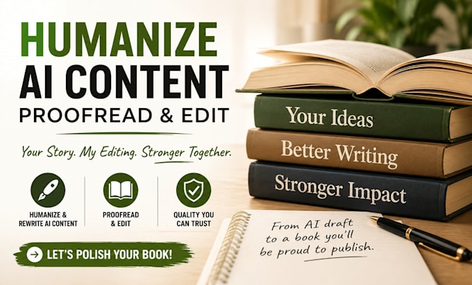 humanize, rewrite, edit and proofread your ai assisted manuscript